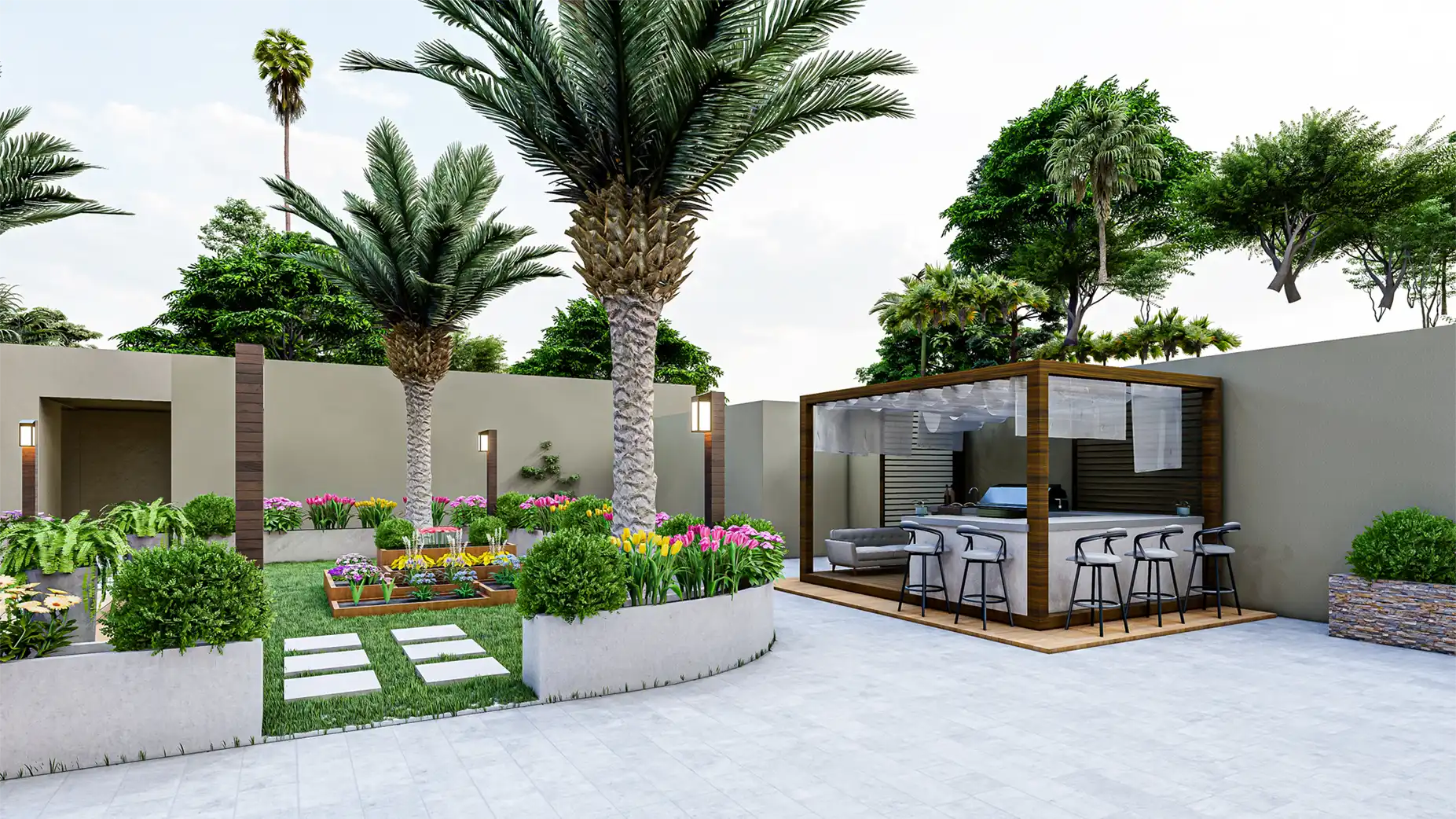 تنسيق حدائق الرياض